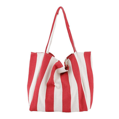 Buddha Trends Red White and Blue Large Capacity Canvas Tote Bag