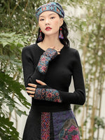 Besticktes Baumwollhemd im chinesischen Stil
