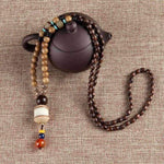 A?gulim?la Tribal Bodhi Wood Mala Beads
