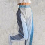 Pantalones anchos de pana de cintura alta