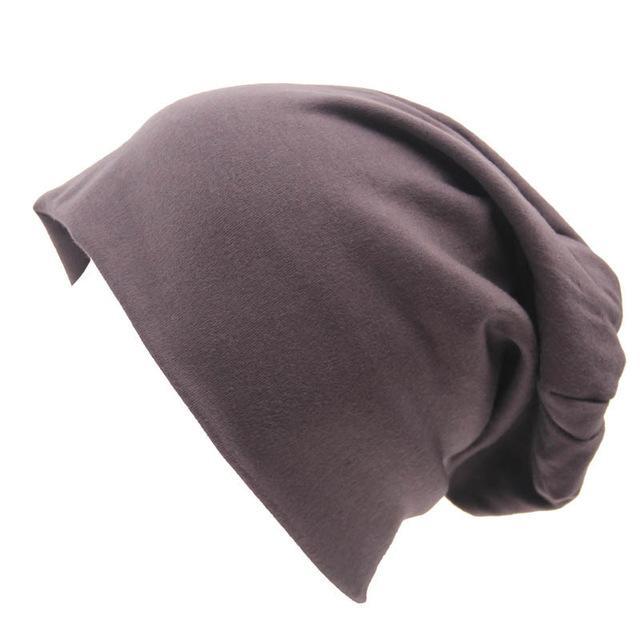 Buddha Trends Beanie Hats Bonnet décontracté ample gris foncé