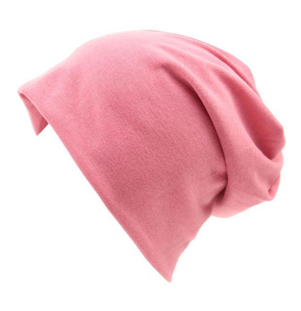 Buddha Trends Beanie Hüte Pink Slouch Fit Casual Beanie