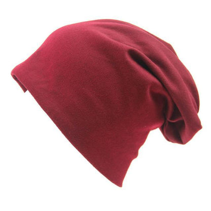 Buddha Trends Beanie Hüte Rotwein Slouch Fit Casual Beanie