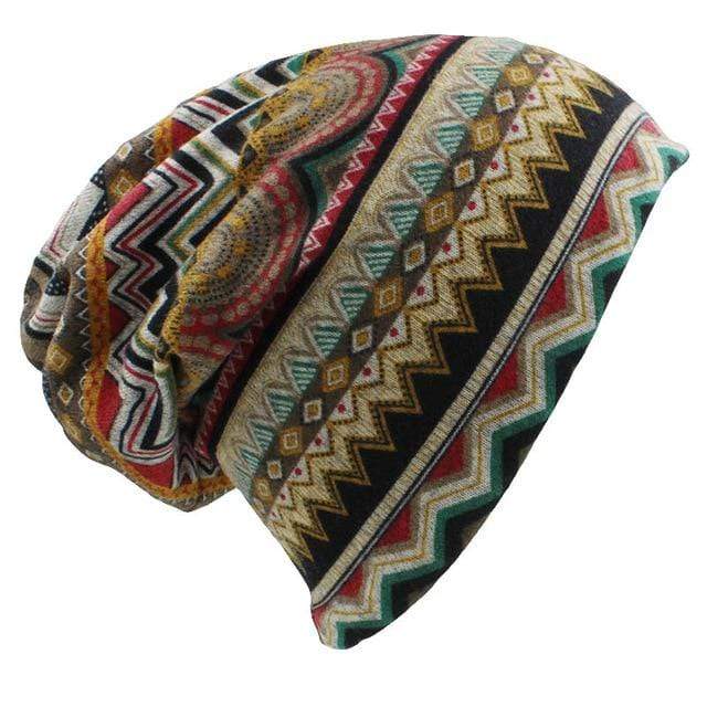 Buddha Trends Beanie Hats Bonnet à imprimé tribal