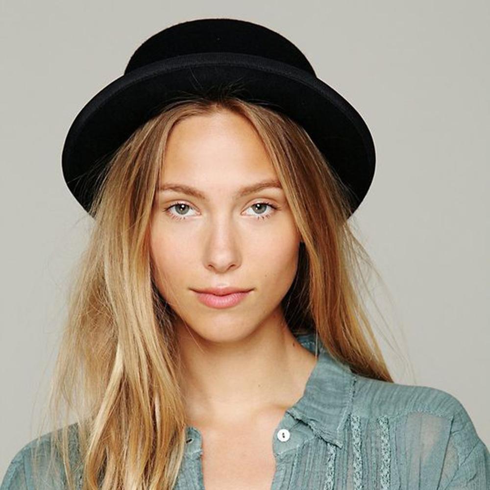 Grunge Flat Boater Style Hat