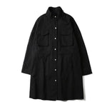 Buddha Trends Black / L Stand Collar Vintage Jacket | Millennials