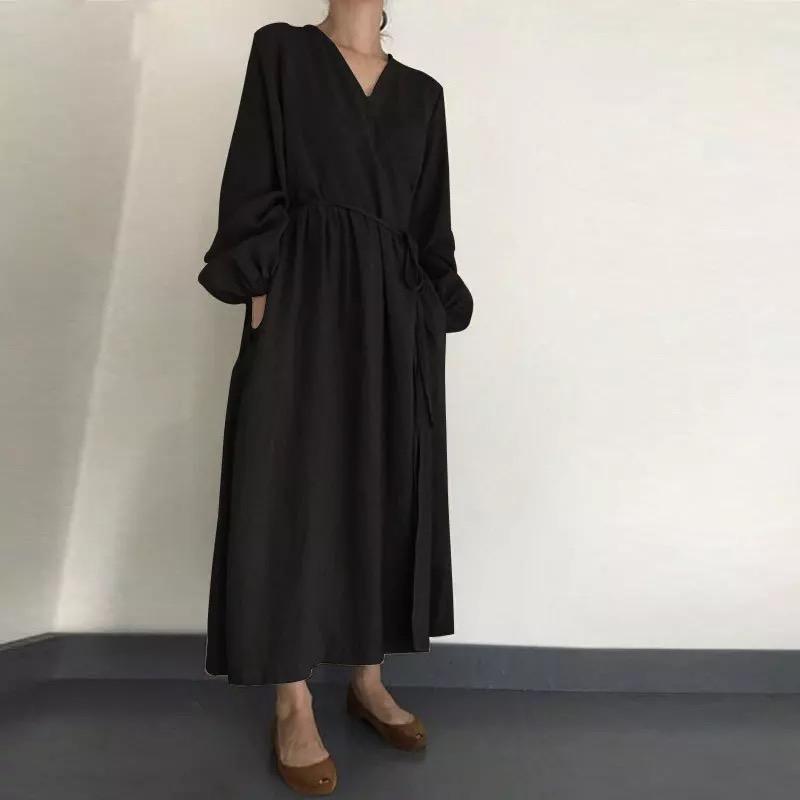 Buddha Trends Black / XL Casual &amp; Simple Oversized Maxi Dress