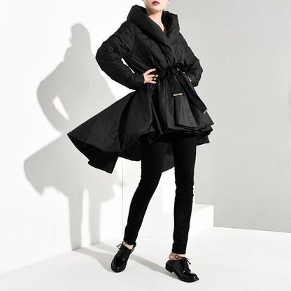 Xhaketë dimërore e zezë Trends Buddha / XXXL me bel të zi