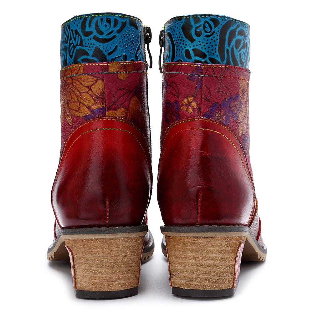 Ботинки в стиле хиппи в стиле бохо с цветочным принтом Buddha Trends