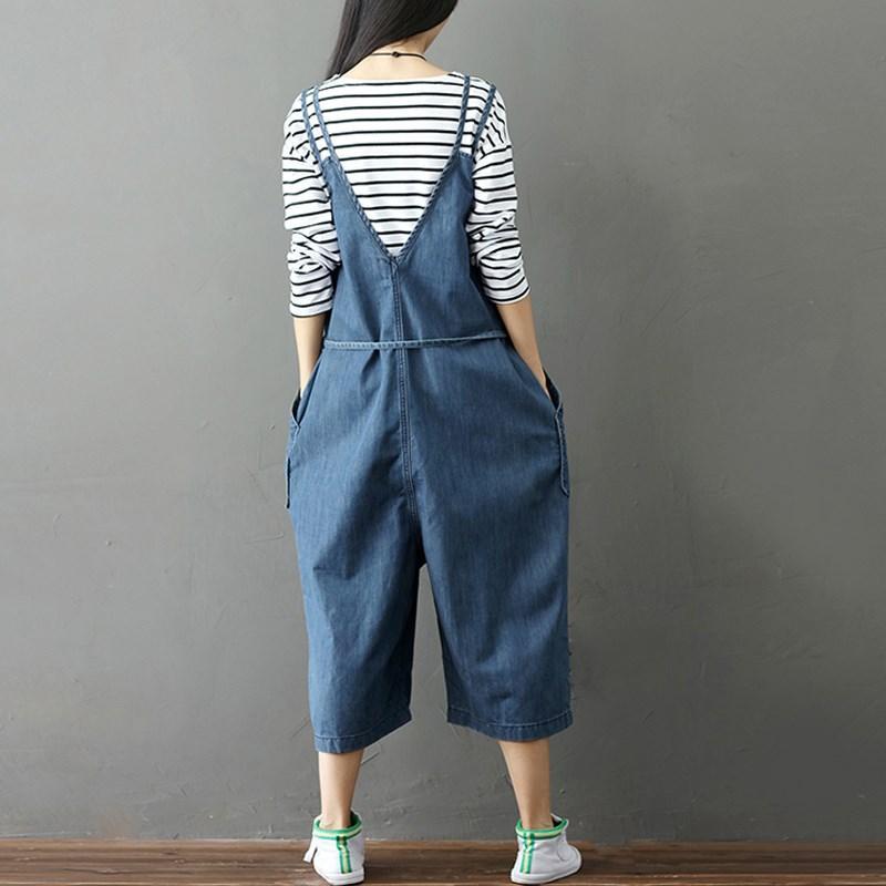 Buddha Trends Blue Denim Loose 90s Overall