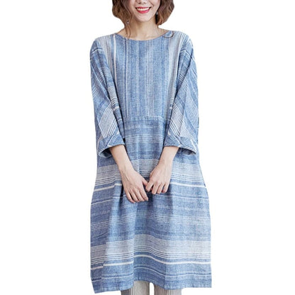 Buddha Trends Blue / One Size 50 Shades Of Blue Oversized πουκάμισο
