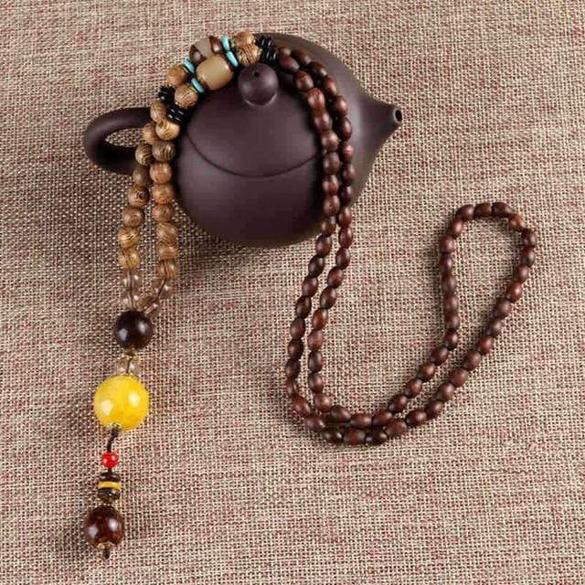 Perles de bois Mala Bodhidharma Tribal Bodhi