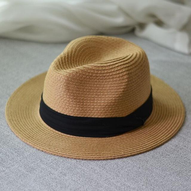 Buddha Trends Brown / One Size Striped Straw Hats