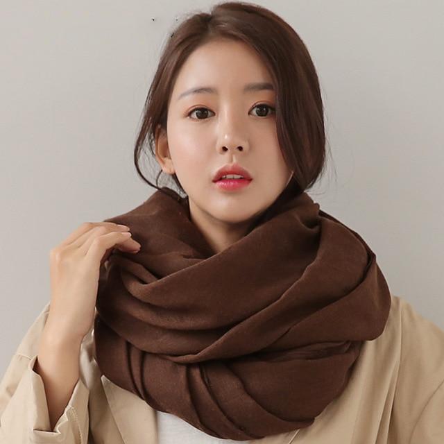 Buddha Trends brown Pure Colours Oversized Shawls