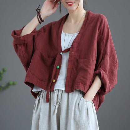Buddha Trends Cardigans III / One Size Oversized Button Down Cardigan