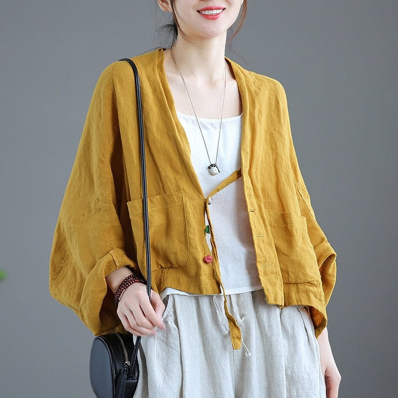 Buddha Trends Cardigans 003 / One Size Oversized Cardigan Button Down Cardigan