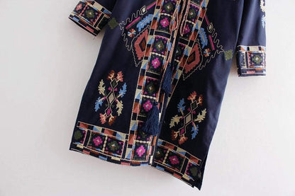 Buddha Trends Cardigans Japan Vibes Kimono Brodé Floral
