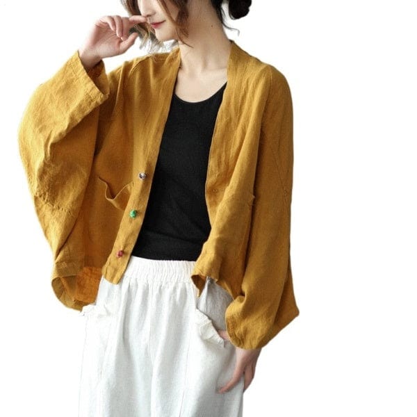 Buddha Trends Cardigans Oversized Button Down Cardigan