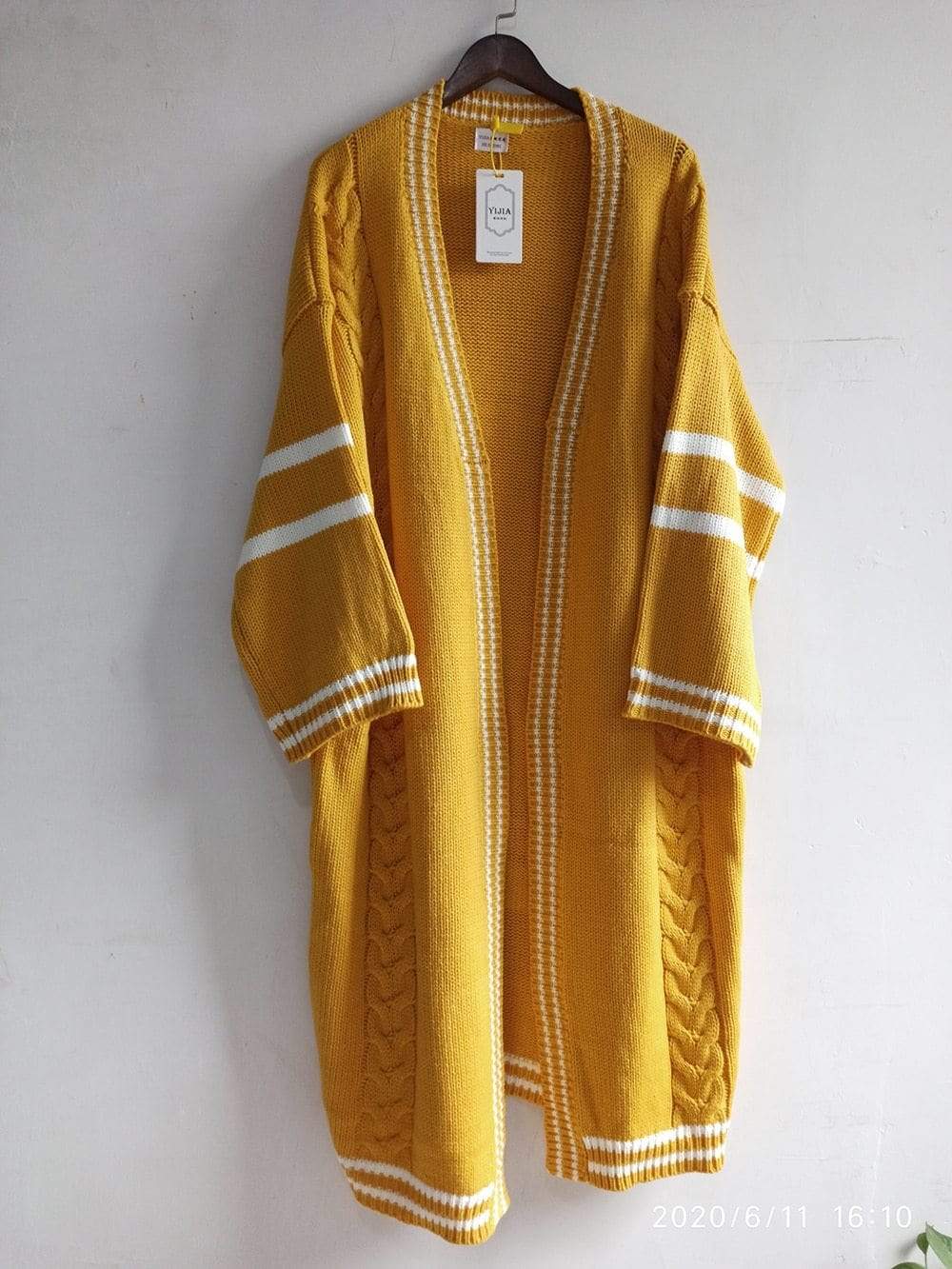 Buddha Trends Cardigans Oversized Cable Knit Ζακέτα