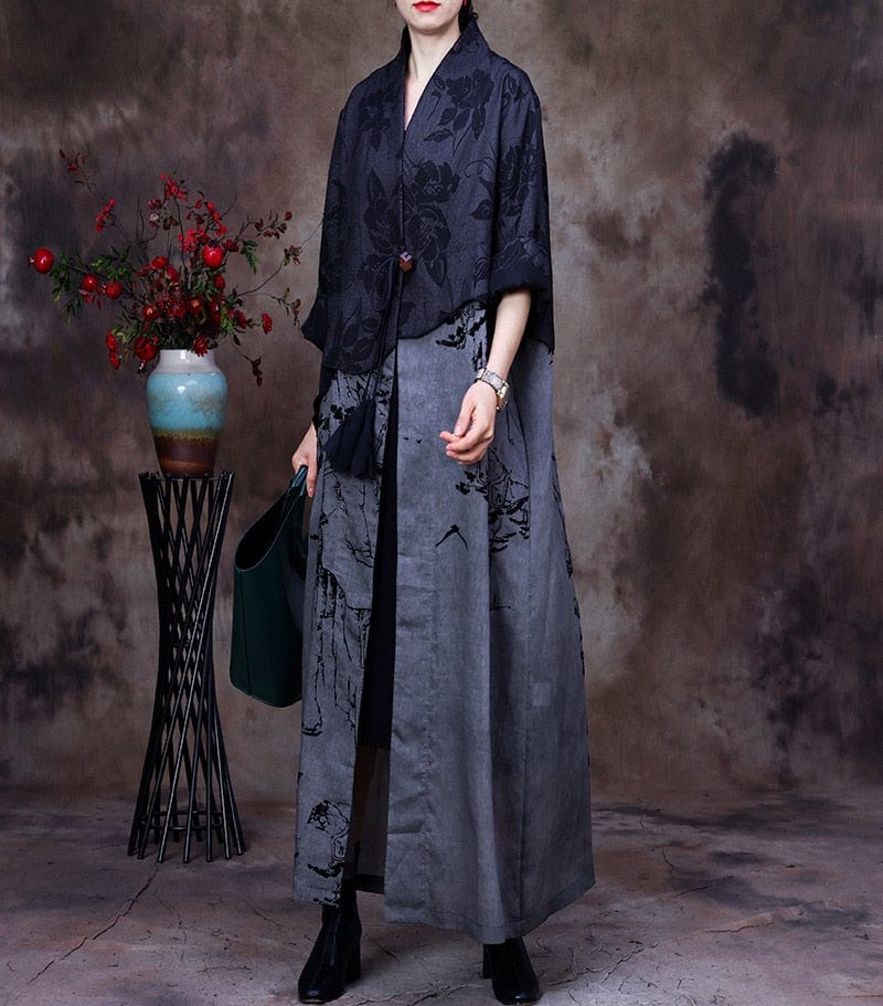 Buddha Trends Cecilia Κομψό βαμβακερό παλτό | Νιρβάνα