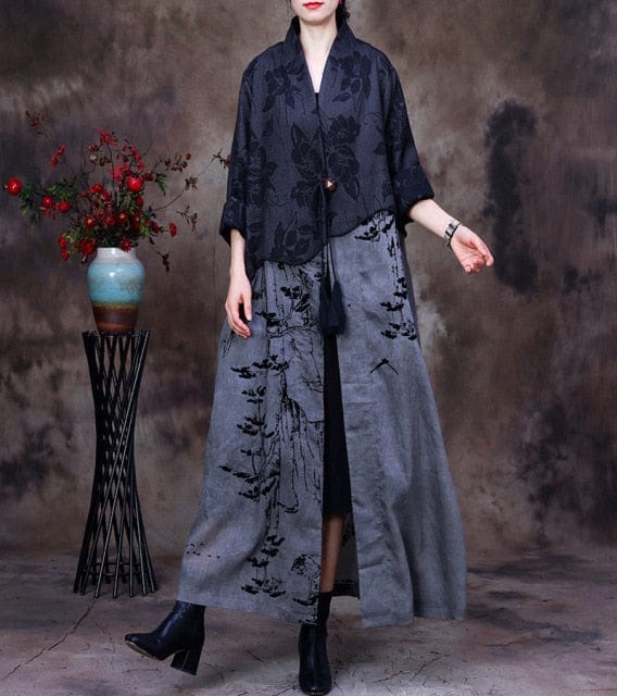 Buddha Trends Cecilia Elegant Cotton Trench Coat | Nirvana