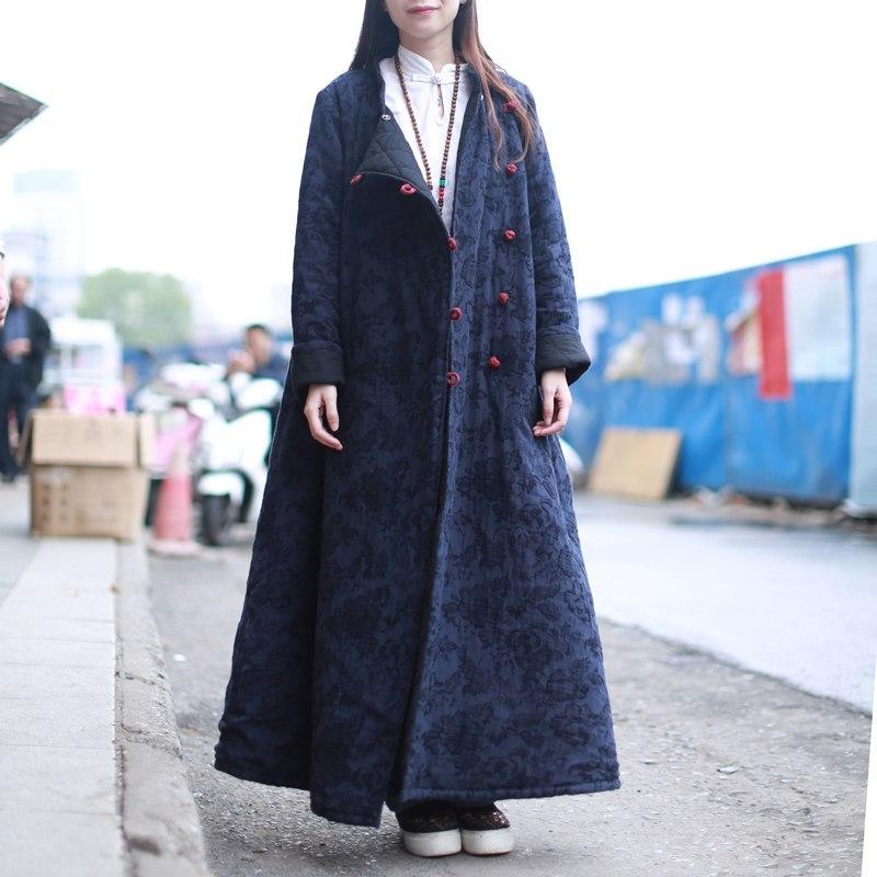 Trench d'automne de style chinois Buddha Trends