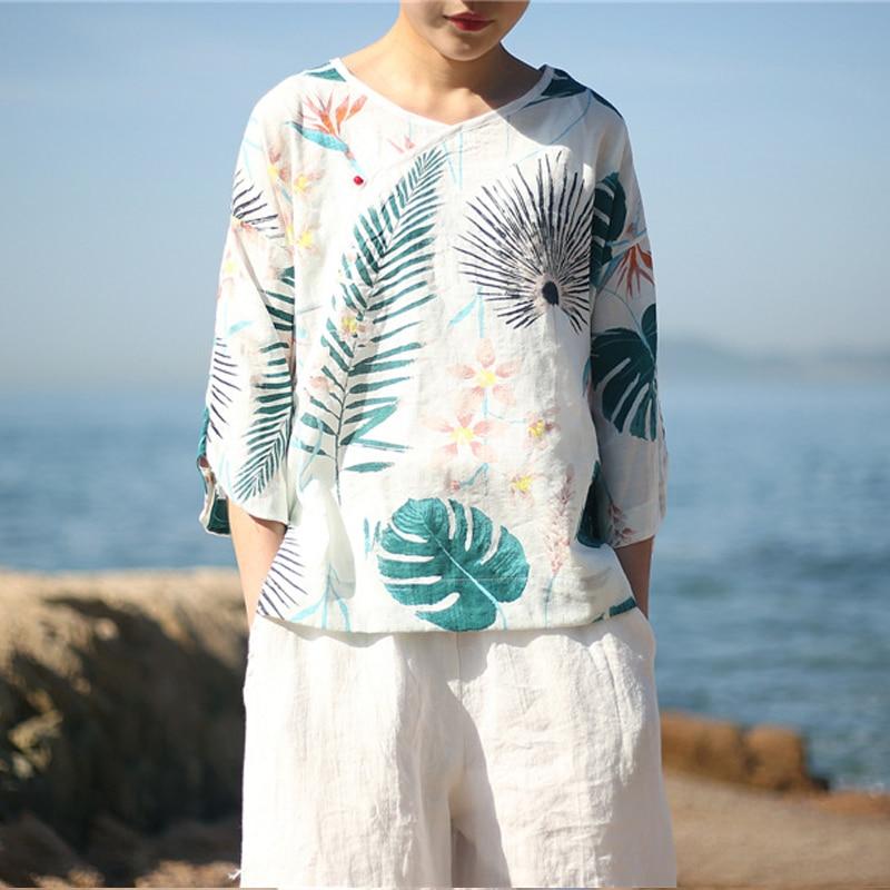 Блуза в китайському стилі, натхненна природою