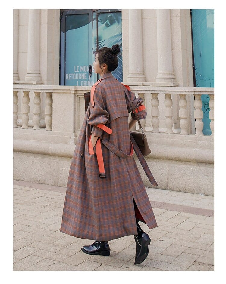 Παλτό Buddha Trends Amy καρό ρετρό παλτό | Millennials