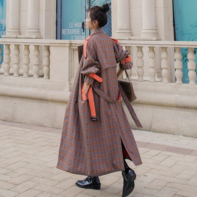Buddha Trends Coats Plaid Beige / XS Amy Plaid Retro Coat | Міленіали
