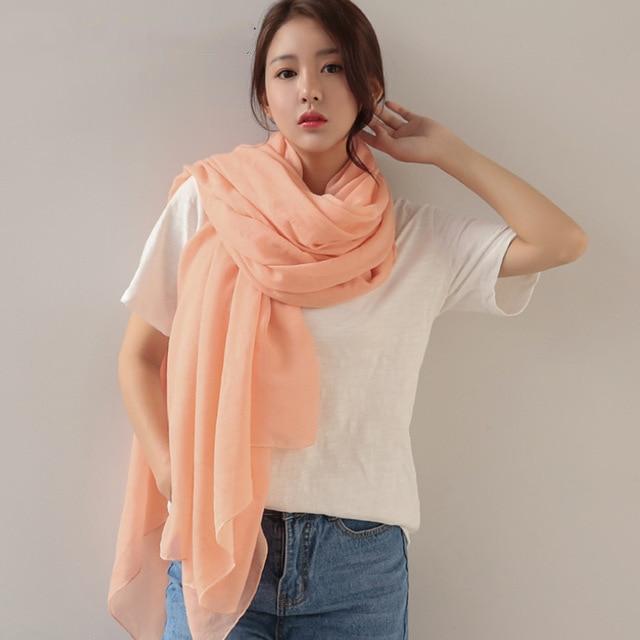 Buddha Trends coral Pure Colours Oversized Shawls