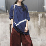 Buddha Trends T-shirt tie-dye casual vintage blu scuro / taglia unica | Loto