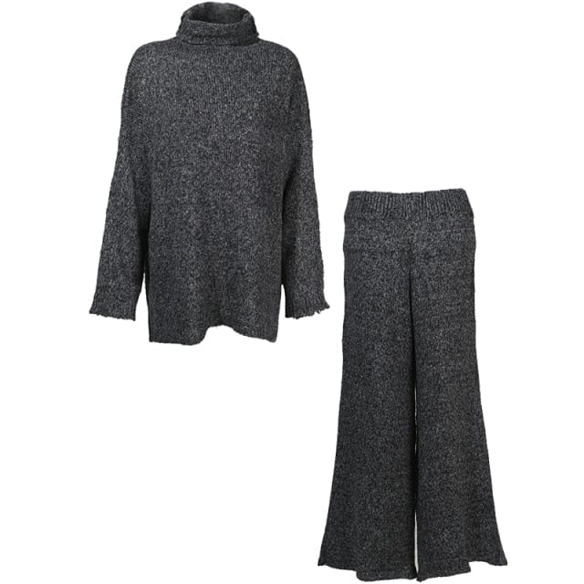 Buddha Trends ciemnoszary / One Size Hyperawake Casual OOTD Top + spodnie