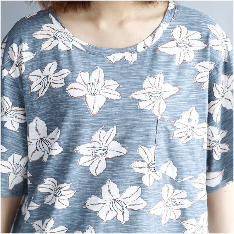 Μπλουζάκι με λουλουδάτο διπλό στρώμα Buddha Trends