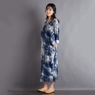 Φόρεμα Buddha Trends As Photo / One Size Hippie At Heart Tie Dye Maxi φόρεμα