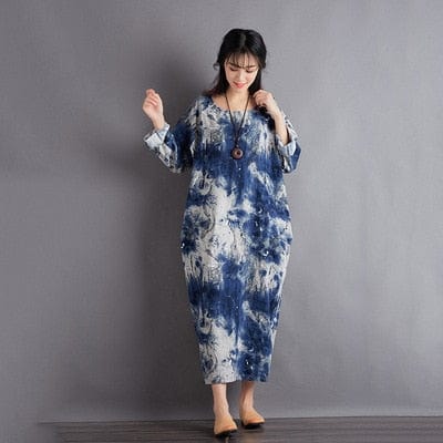 Φόρεμα Buddha Trends As Photo / One Size Hippie At Heart Tie Dye Maxi φόρεμα