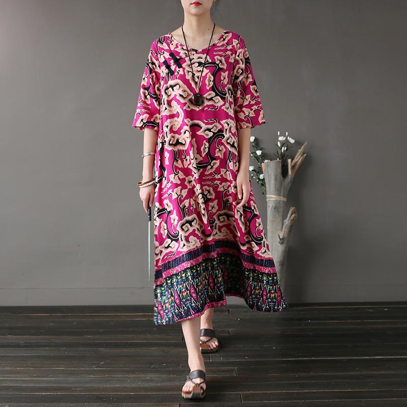 Buddha Trends Dress Asia Mystery V Neck Midi Dress