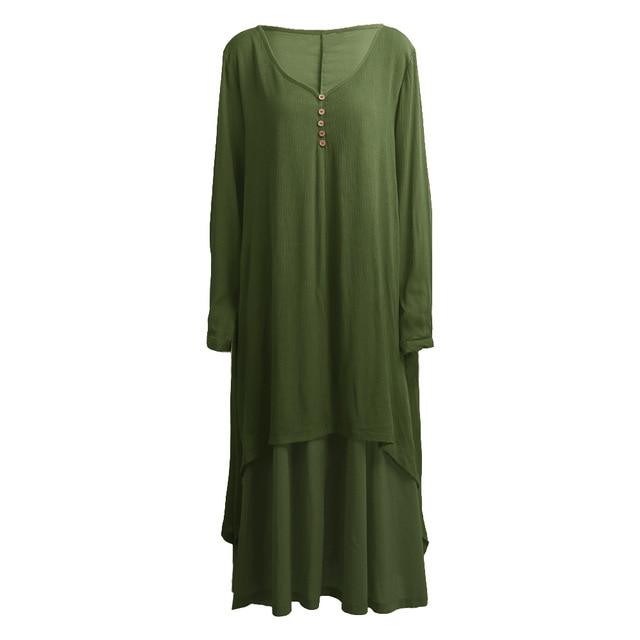 Budda Trends Dress Asymetryczna dwuwarstwowa sukienka Irene