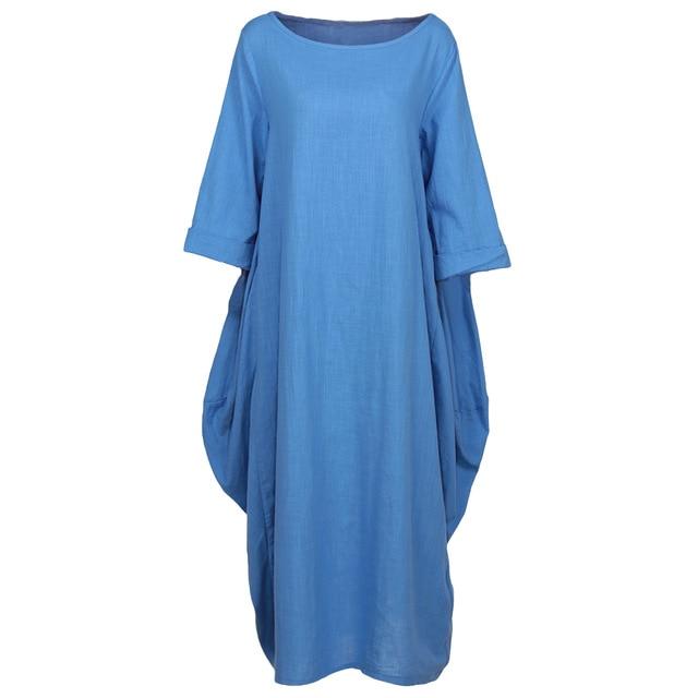 Buddha Trends Dress Asymmetrical Oversized Maxi Dress
