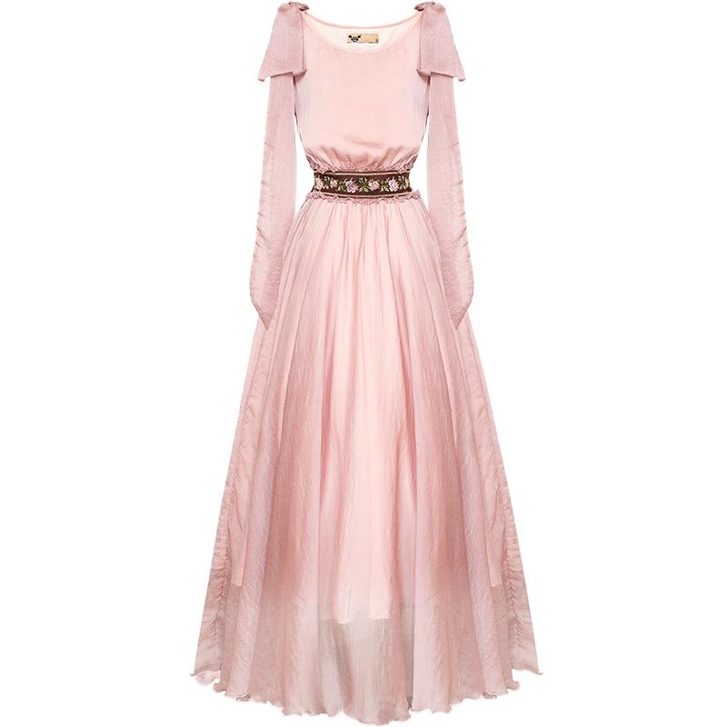 Baby Pink Bohemian Prom Dress | Mandala