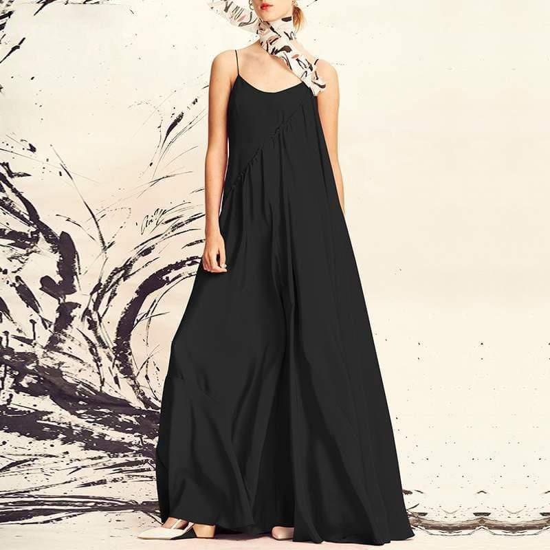 Buddha Trends Dress Black / S Utopia Goddess Boho Maxi Dress