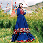 Buddha Trends Abito blu / M Boho Gypsy Tribal Maxi Dress | mandala