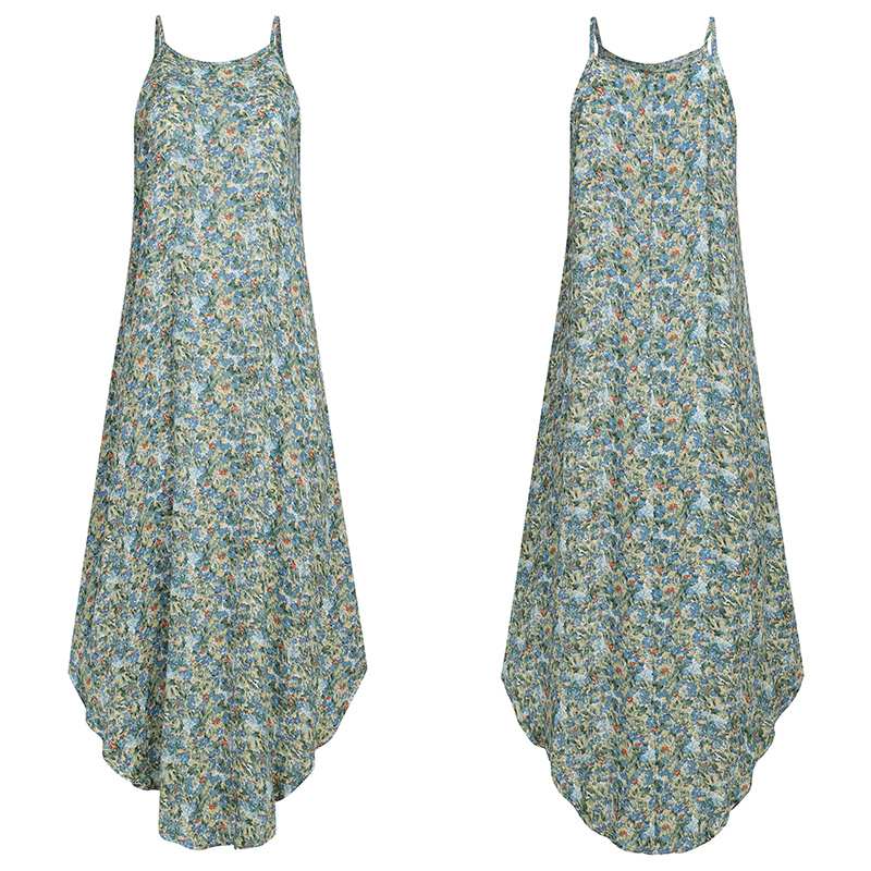 Buddha Trends Dress Boho Floral Print Plus Size Prendisole