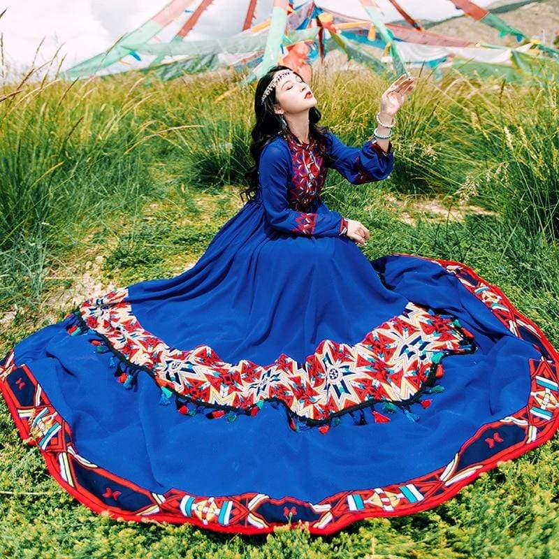 بوذا اتجاهات اللباس بوهو الغجر القبلية فستان ماكسي | ماندالا