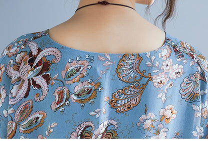 Buddha Trends Dress Butterfly Sleeve Chiffon Top