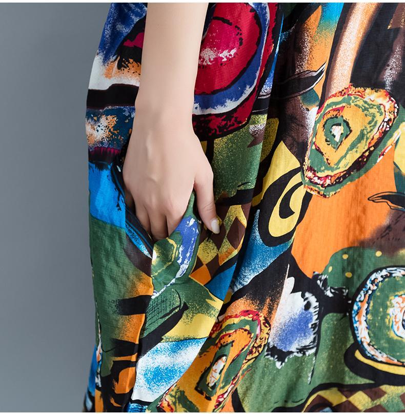Buddha Trends Dress Ležérní šaty nadměrné velikosti Inspirované uměním