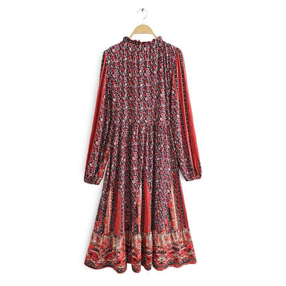 Dahlia Hippie Floral Maxi Dress