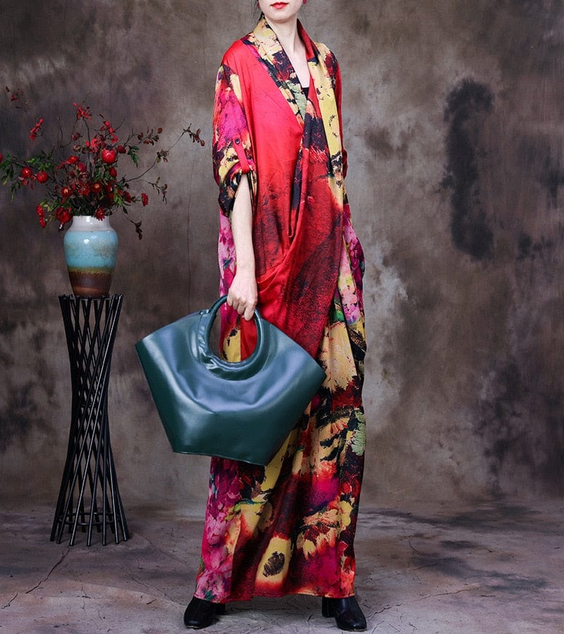Buddha Trends Dress Eleganza Floral Dress | nirwana