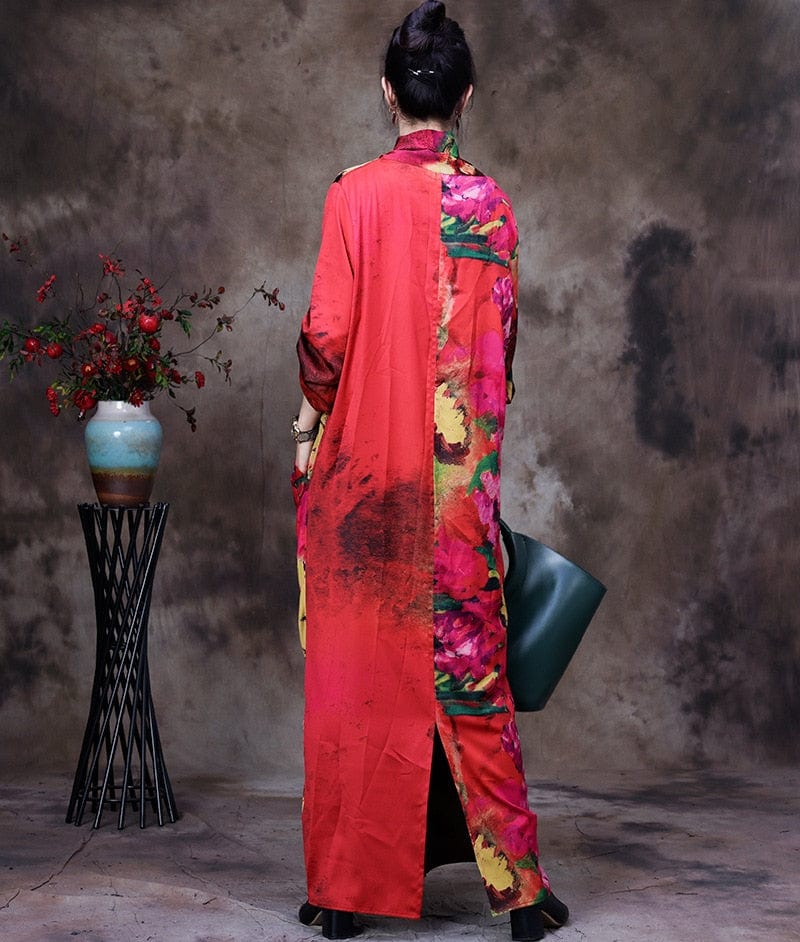 Φόρεμα Βούδας Trends Eleganza Floral φόρεμα | Νιρβάνα