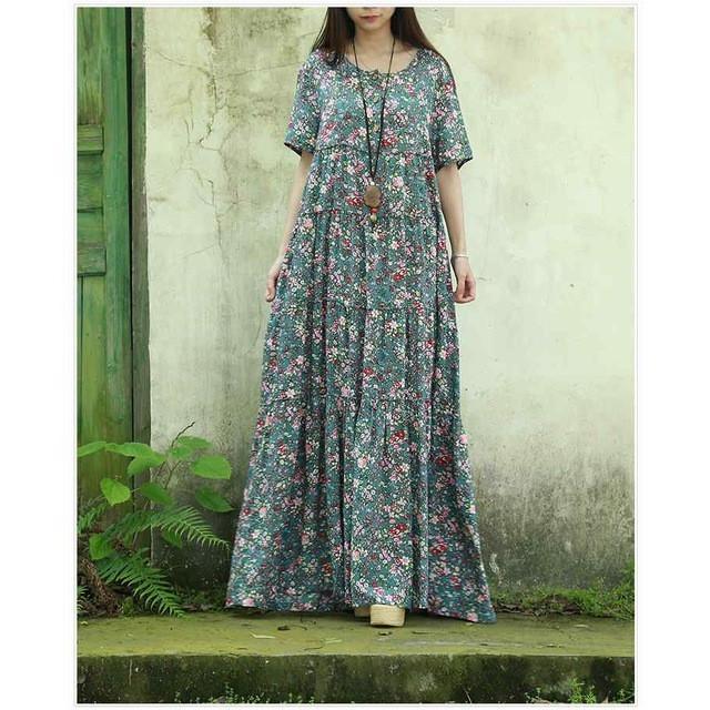 Φόρεμα Βούδας Trends Floral μποέμ φόρεμα Hippie