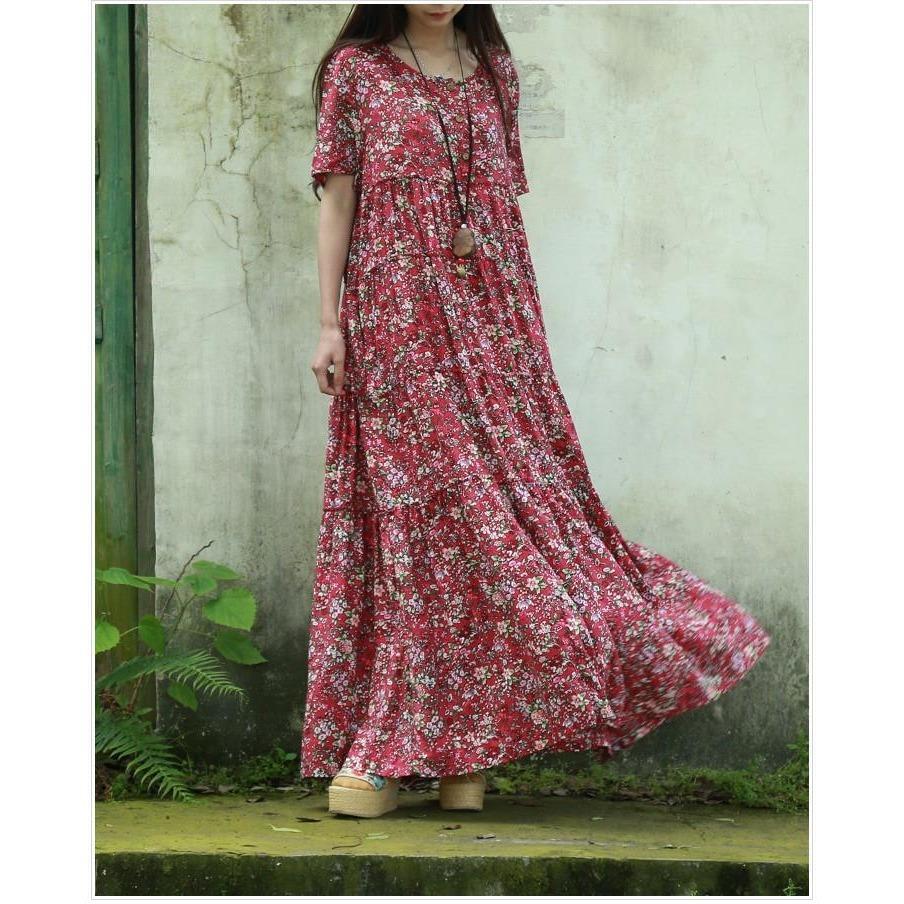 Buddha Trends Kleid Floral Bohemian Hippie Kleid